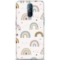 Oppo RX17 Pro Kılıf HD Baskılı Kılıf - Gökkuşağı + Tam Ekran Koruyucu