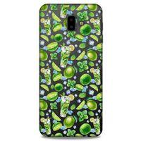 Frutix Lime 01 Samsung Galaxy J6 Plus Kılıf Desenli Silikon