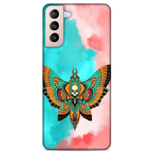 Lopard Samsung Galaxy S21 Plus Uyumlu Kılıf Tattoo's (21) Koruyucu Kapak İskelet Kelebek