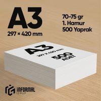 İnformal Fotokopi Kağıdı Premium Kalite A3 500 Yaprak 1 Hamur
