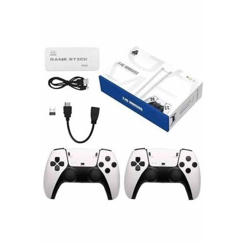 4k Hd Görüntü Kaliteli Retro Game Stick 20000 Oyunlu Çift Kollu Beyaz Game Stick