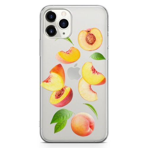 Apple iPhone 11 Pro Max Kılıf Şeftali Suyu Arka Kapak Koruma Desenli Full Koruyucu