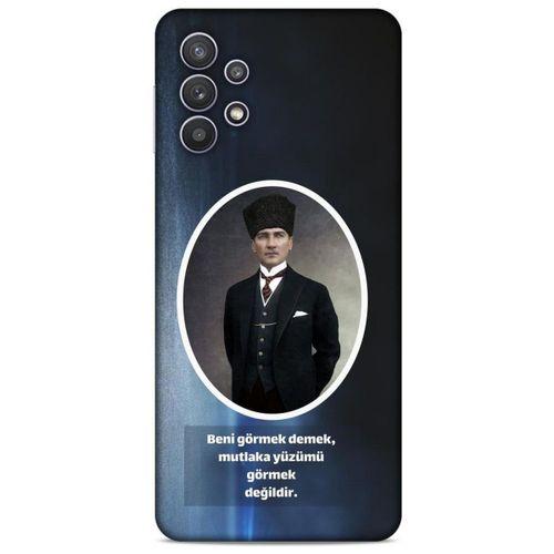 Lopard Samsung Galaxy A32 Uyumlu Kılıf Atatürk (7) Telefon Kılıfı