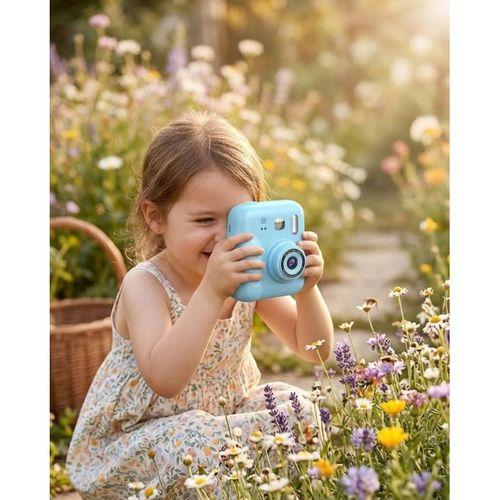 Anında Baskı Yapan Çocuk Kamerası Video Çekim Ve Boyama Kalemli Set