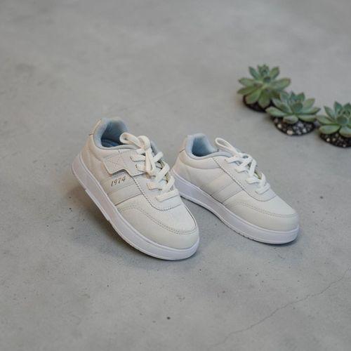 Alessio 048pf Beyaz Renk Bağcaklı Fuspetli Çocuk Spor Ayakkabı