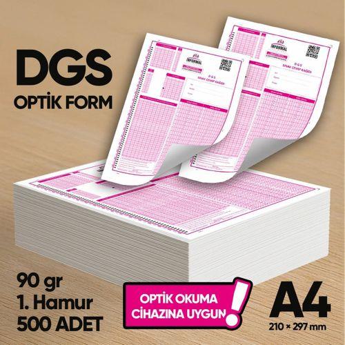 DGS Deneme Sınavları İçin 500 Adet (90 GR) Optik Form - Optik Okuma Uyumlu