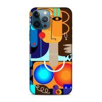 Apple iPhone 12 Pro Max Uyumlu Kılıf Face'X 43 Thin Fit Kılıf Daireli