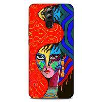 Lopard Huawei Mate 20 Lite Uyumlu Kılıf Sürreal Yüzler ♀ (10) Full Koruma Kılıfı Desenli