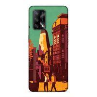 Oppo A74 4G Uyumlu Kılıf Azarbaijan (44) Tough Armor Kılıf Bakü Çizim