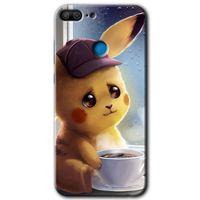 Honor 9 Lite Kılıf HD Desen Baskılı Arka Kapak - Üzgün Pikaçu