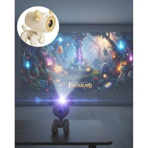 500 Ansı Lümen Parlaklıkta Akıllı Mini Projeksiyon Cihazı