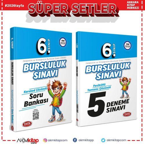 Data Yayınları 6. Sınıf Bursluluk Sınavı Soru Bankası ve Deneme Seti 2 Kitap