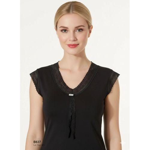 Şahinler Dantelli Taşlı Yarım Kol Atlet B637