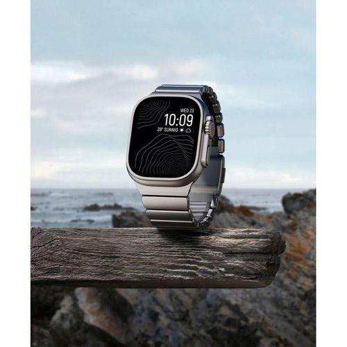 Apple Watch 7 45mm Zore KRD-149 Titanyum Silikon Kordon