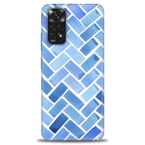 Xiaomi Redmi Note 12 Pro 4G Kılıf HD Baskılı Kılıf - Mavi + Tam Ekran Koruyucu