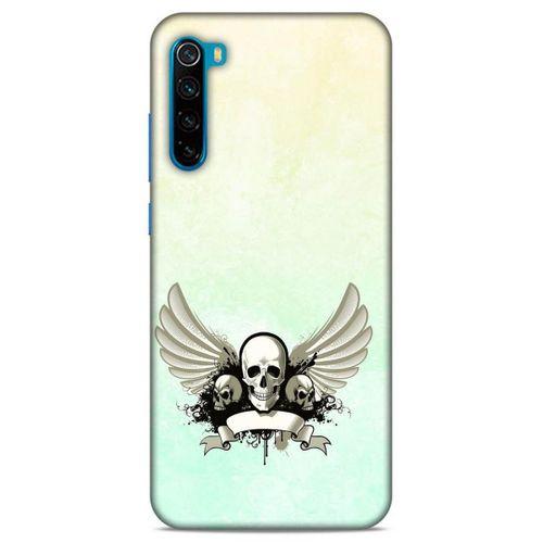Lopard Xiaomi Redmi Note 8T Uyumlu Kılıf Tattoo's (8) Baskılı Kılıf Yeşil Beyaz