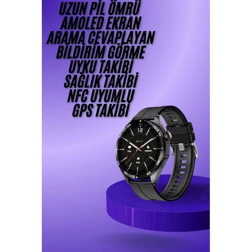 Amoled Ekran 3 Kordonlu Akıllı Saat 5.0 Bluetooth Bağlantılı Android Ve İos Uyumlu