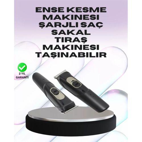 Sessiz Motorlu, Kablosuz Kullanımlı Şarjlı Saç Ve Sakal Kesme Makinesi – Taraklı Set