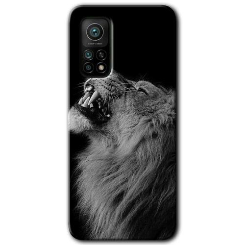 Xiaomi Mi 10T HD Baskılı Kılıf + 9D Tam Ekran Koruyucu - Lion