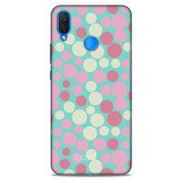 Huawei Psmart 2019 Kılıf Pastel Renkler (50) Shockproof Kılıf Bordo Pembe