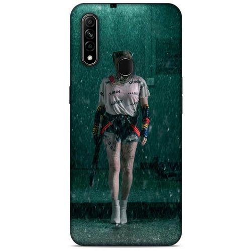 Oppo A31 Uyumlu Kılıf Harley Quinn (12) Koruyucu Silikon Yeşil Yağmur