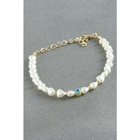 Kalp Nazar İnci Bileklik