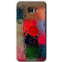 Samsung Galaxy C9 Pro HD Baskılı Kılıf + 9D Tam Ekran Koruyucu - Wet Bubbles