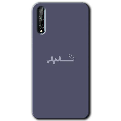 Huawei Y8P HD Baskılı Kılıf + 9D Tam Ekran Koruyucu - Sigara Zararlıdır