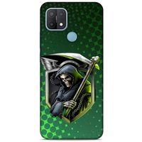 Oppo A15 Uyumlu Kılıf Motorsiklet (29) Arka Koruma Kılıfı Kurukafa