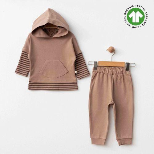 Eslenza Eslenza Baby Organik 2'li Takım 0051 Kahve