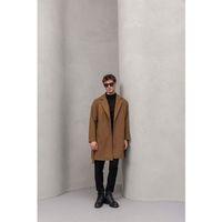 Carlo Oversize Kaşe Kaban Camel - Fincher Boğazlı Kazak Siyah - Bezayağı Kumaş Pantolon Siyah