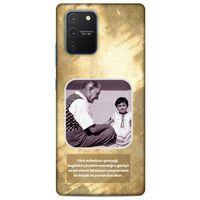 Samsung Galaxy S10 Lite Kılıf Atatürk (2) Kabı Gold
