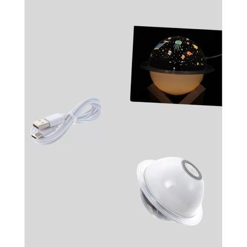 Usb İle Çalışan Projektörlü Aromaterapi Nemlendirici Masaüstü Kullanım İçin Uygun