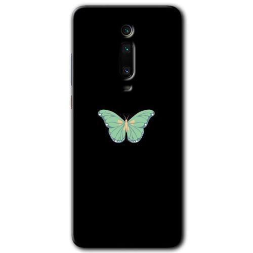 MRCİLETİSİM Xiaomi Mi 9T Kılıf Kapak - Butterfly Tree +Hayalet Ekran Yandan Gözükmez
