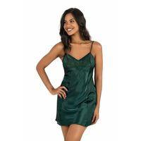 Yeşil Kısa Saten Gecelik 8231