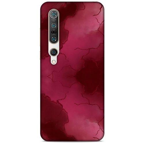 Mermer Desenli (7) Tema Telefon Kılıfı Bordo Xiaomi Mi 10 Pro Kılıf