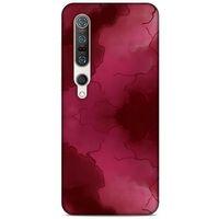 Mermer Desenli (7) Tema Telefon Kılıfı Bordo Xiaomi Mi 10 Pro Kılıf