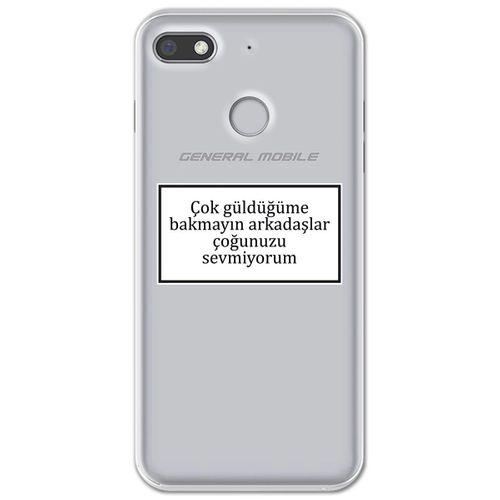 General Mobile GM 8 Go Kılıf HD Yazı Baskılı Silikon Arka Kapak - Yazı 15