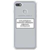 General Mobile GM 8 Go Kılıf HD Yazı Baskılı Silikon Arka Kapak - Yazı 15