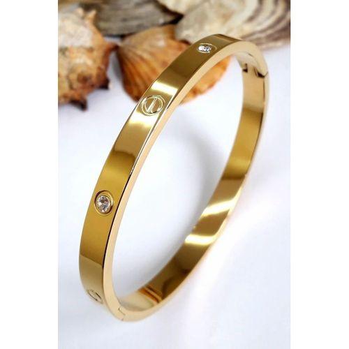 Alaşım kartier Taşlı Bileklik Gold SNJ-001