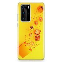 Huawei P40 Pro Kılıf Alışveriş Çantası Arka Kapak Koruma Desenli Full Koruyucu