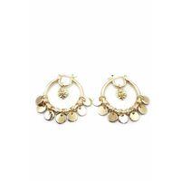 Pullu Halka Küpe - Altın