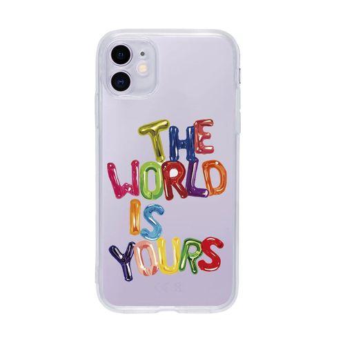iPhone 11 The World Is Yours Premium Şeffaf Silikon Kılıf
