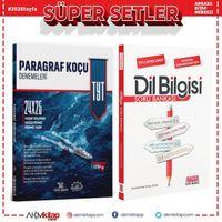 Edebiyat Denizi TYT Paragraf 24 x 25 Denemeleri ve AKM Dil Bilgisi Soru Bankası Seti 2 Kitap