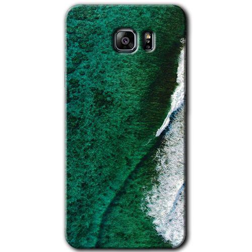 Galaxy Note 5 Kılıf HD Desen Baskılı Arka Kapak - Yeşil Okyanus