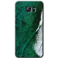 Galaxy Note 5 Kılıf HD Desen Baskılı Arka Kapak - Yeşil Okyanus