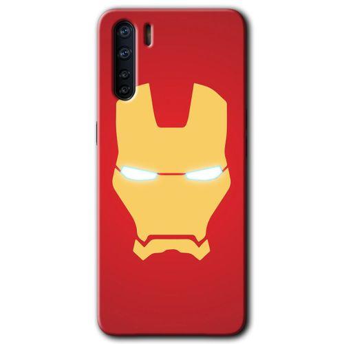 Oppo A91 Kılıf HD Desen Baskılı Arka Kapak - İronMan
