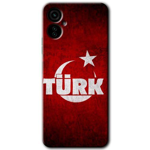 Tecno Spark 9 Pro Kılıf HD Desen Baskılı Arka Kapak - Ayyıldız Türk