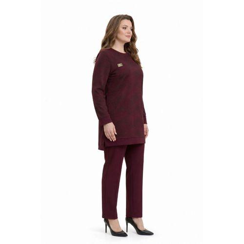 Kadın Gölge Desen Tunik Pantolon Takım BGL-ST05430