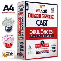 2025 MEB-AGS ÖABT OKUL ÖNCESİ Öğretmenliği ÖSYM Tıpkı Basım 9lu Deneme Paketi Türkiye Geneli